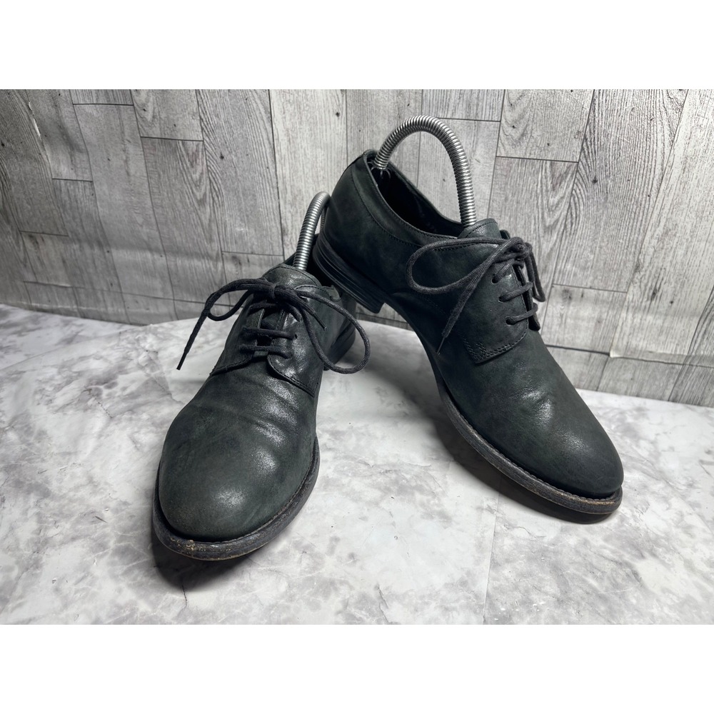 Officine Creative Oxford Women 37.5/ 7M Shoes Black Distress Leather LaceUp Work